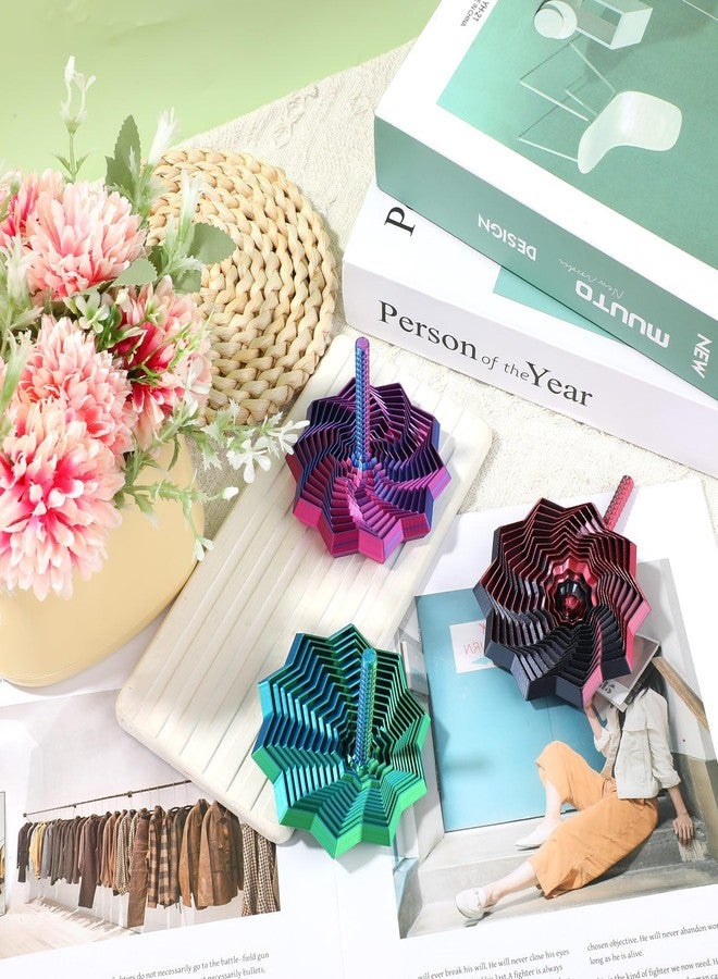 ألعاب تململ مطبوعة بتقنية الطباعة ثلاثية الأبعاد، ألعاب تململ مطبوعة بتقنية الطباعة ثلاثية الأبعاد، مخروط أحجية مستحيل، أدوات لعب حسية لليدين، لعبة تمرير سحرية مبتكرة للحظات التأمل، مجموعة ألعاب ثلاثية الأبعاد مفصلة (أسود) (أحمر) - Image 4